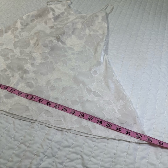 Victoria's Secret VTG 80s/90s Gold Label Slip Dress Lingerie Lace Bow Coquette - Picture 5 of 16